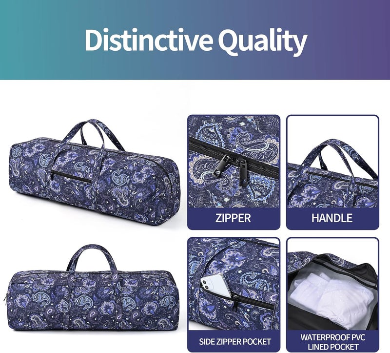 Boulder Bee | Yoga Mat Bag | Large Yoga Mat Carrier with Wet Pocket | Yoga Gifts | Gym Tote Bag for Women - Image 3
